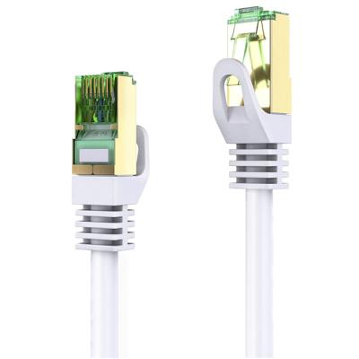 China Par trenzado protegido plano del cable de Ethernet de RoHS 10m RJ45 Cat7 en venta