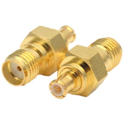 China 50 adaptador de alta frecuencia del osciloscopio de la madre de la revolución MCX SMA del conector coaxial del ohmio en venta