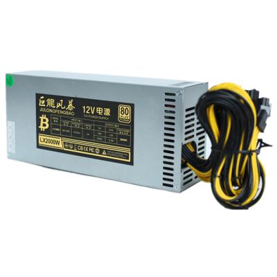 China Bergbau-Server-Stromversorgung 2000w 2u 12v 180-240v 10x6pin zu verkaufen