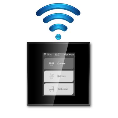 China Tuya APP Lanbon Smart Home System 18 Series TUYA WIFI Version Smart Switch EU/USA Never Offline With LCD Display Smart Switch for sale