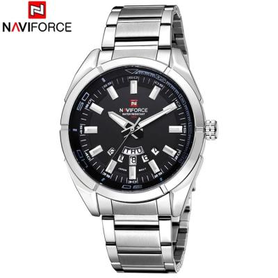 China NAVIFORCE Day/Date Brand Men Watches Band 30M Waterproof Date Wristwatches Relogio Masculino Stainless Steel Business Quartz Watch Men for sale