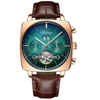 China AILANG 8655 Automatic Date Famous Brand Watch For Men Automatic Chronograph Square Dial Wrist Watch Large Cavity Waterproof Mens Fashion Clock for sale