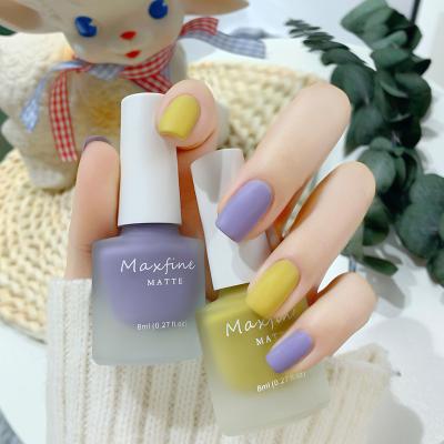 China Low Private Label Matt Colors Set Peel Off Matte Gel Nail Polish Water Based Long Lasting for sale