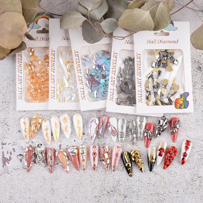 China Red Crystal Rhinestone Bag Diamond For Nail Decal Glass Art Factory Supply Various Shapes ab Finger Nail Flatback for sale