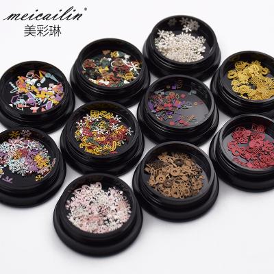 China Easy to Apply New Arrival Christmas Nail Art Sequins For Nail Art Decoration for sale