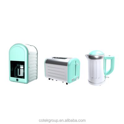 China Coffee Maker General Electric Kitchen Appliance with Retro Toaster and Coffee Maker Electric Kettle CE/GS/CB/EMC/ROHS/LFGB Approved for sale