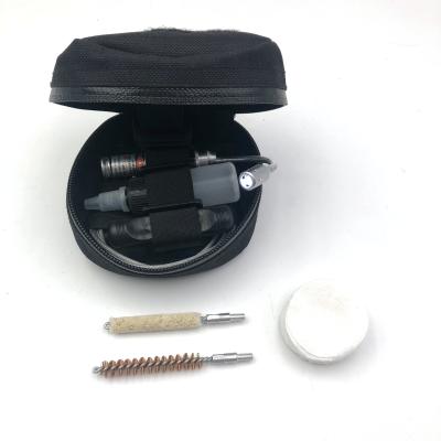 China Gun Cleaning Gun Cleaning Kit Round 30cal Pocket Style Gun Cleaning Kit for sale