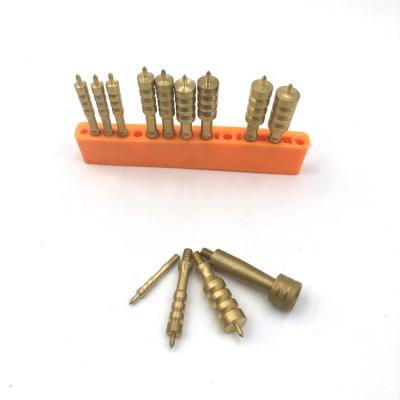 China Adjustable Brass Notched Gun Cleaner Jag Set for .17 to .50 Caliber Rifle 6mm to 9mm for sale