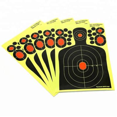 China Reactive Splatterburst Silhouette Shooting Target for sale