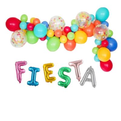 China Mexican Fiesta Birthday Party Decorations Fiesta Party Decorations Cinco De Mayo Fiesta Balloon Garland for sale