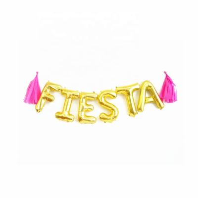 China Mexican Fiesta Party Decorations Mexican Foil Balloon Decor Fiesta Party Foil Balloons for sale