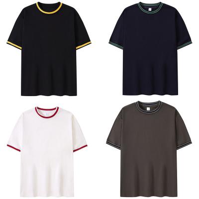 China Manufacturers Wholesale Cotton Anti-Wrinkle Clothing Casual Custom 100% Printing Plus Size Heavy Oversized Mens Blank Plain T-shirts for sale