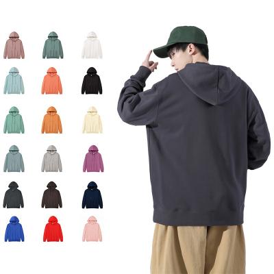 China Custom Oversized Anti-Wrinkle Pullover Apparel Design Services Plain Cotton White Clothing Brands Heavy Mens Hoodies and Sweatshirts for sale