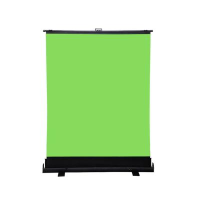 China Flexible Durable Using Price Clear Pull Up Floor Standing Portable Fabric Cloth Projection Screen for sale