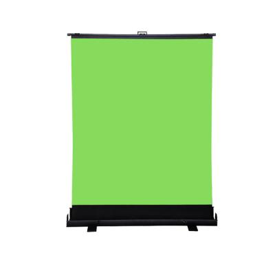 China Flexible Clear Pull Up Floor Standing Reflective Portable Fabric Cloth Projection Screen for sale