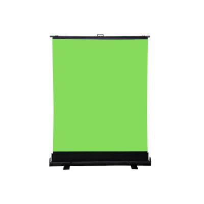 China Flexible Promotional Various Durable Using Floor Standing Portable Simple Fabric Cloth Projection Screen for sale