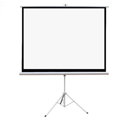 China Factory Supply Flexible White Screen Adjustable 200inch Projector Tripod Screen for sale