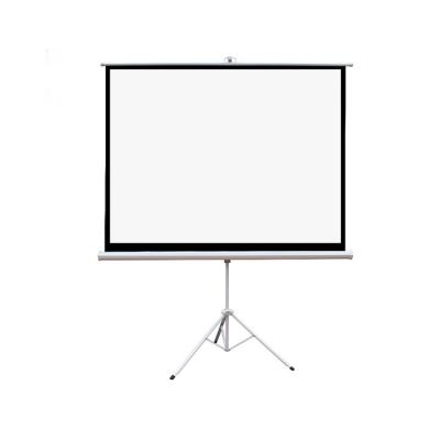 China 2021 New Popularity Hot Selling Matt White Standard Tripod Portable Projector Screen Flexible for sale