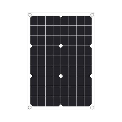 China Flexible Mono Solar Panel System Green Energy Custom Solar Cell 20W Photovoltaic Power Panel for sale