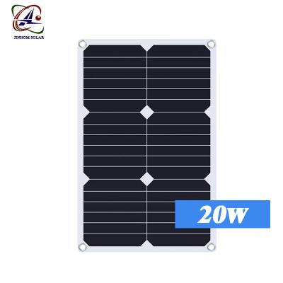 China Camping 23% Efficiency 6 Cell SunPower Solar Panel Mono Flexible Solar Panel Semi Solar Panel 20W for sale