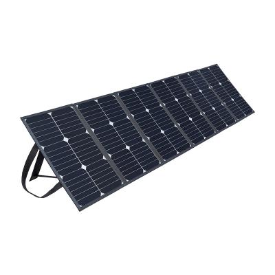 China Portable Black Photovoltaic Custom Folding Solar Panel System 120W Solar Stack Panels Bag For Traveling Camping Hiking for sale