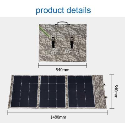 China Wholesale Flexible Solar Panel System High Efficiency Sunpower Cells 120W Foldable Solar Panel Bag for sale