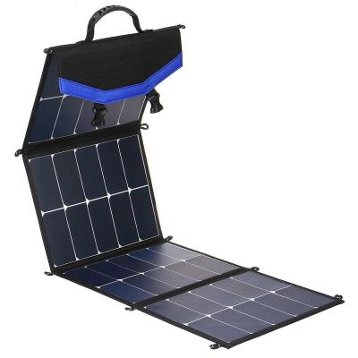 China Portable Solar Panel System New Design Wholesale 65W Sunpower Foldable Solar Panels for sale