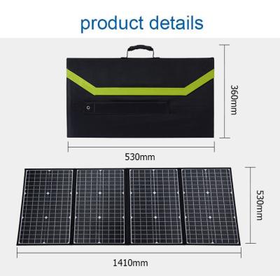 China Custom Mono Solar Panel System Cell ETFE Folding Flexible Solar Panel 120W Bag For Traveling Home Use for sale