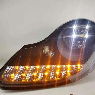 China ABS+PC LED Head Lamp For Porsche Boxster 911 Year 996 1999-2004 Black House for sale