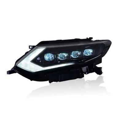 China ABS+PC All LED Car Accessories 2014-2017 For Nissan X-Trail Headlights Blush LED Crystal Headlight DRL for sale