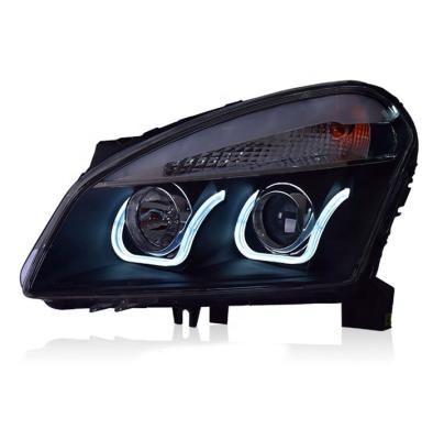 China ABS+PC Car Styling Lamp 2008-2015Head For Qashqai Headlight Dualis LED Headlight DRL U Styling for sale