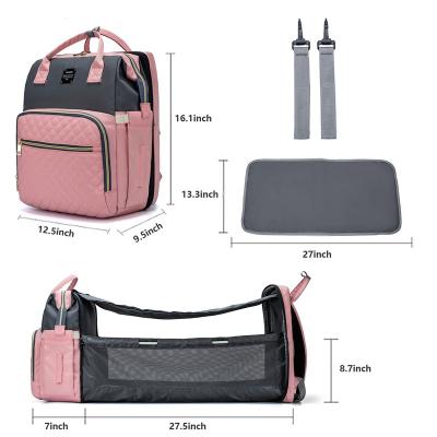 China With Waterproof Multi-Functional Maternity Backpack USB Travel Baby Diaper Bag Changing Diaper Bag Hot Product for sale