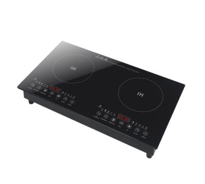 China Household Double Mills 2 Plate Induction Cooker Factory Two Burners Electric Induction Cooktop for sale