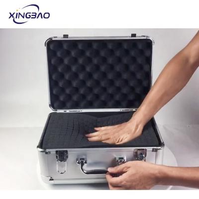 China Custom Portable Heavy Duty Aluminum Alloy Foam Tool Storage Tool Case With Foam XB-DC001 for sale