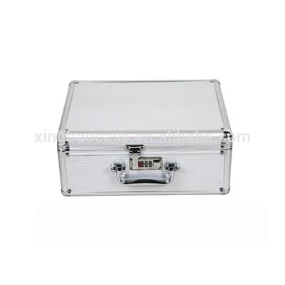 China Foam Silver Lined Aluminum Briefcase Tool Case With Combination Lock TL38N for sale