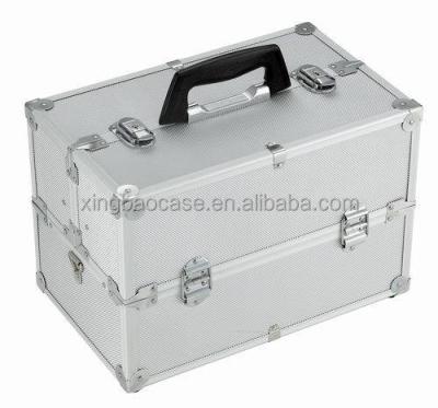 China Aluminum Frame & Lockable ABS Plastic Hard Panel OEM/ODM Carry Tool Case With Compartments With Handle for sale