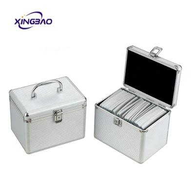 China Custom Tooling Minimalism Suitcase Professional Aluminum Profile Box Cd Portable Aluminum Dvd Storage Cd Case for sale