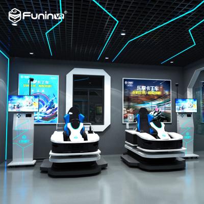 China Theme Park FuninVR 9d vr Game VR Racing Karting Driving Simulator With Interactive Games for sale