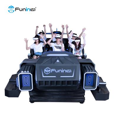 China Steel metal 9d cinema screen price 360 ​​degree vr 9d games 6 dark seats VR Mars simulator with crank technology for sale for sale