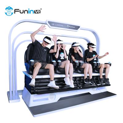 China Popular Sheet Metal Virtual Reality 5D 7D Simulator Cinema VR Pulling Interactive Game Machine 4 -6 Seats for sale