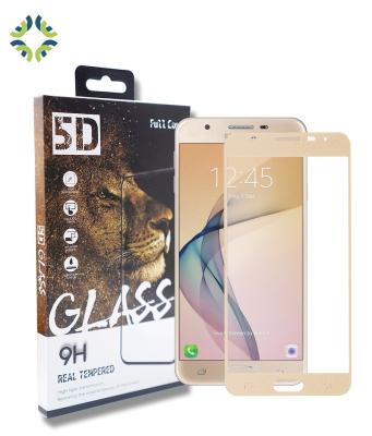 China 2.5D Curved Mobile Phone Plus Explosion Proof 9H Bonded Tempered Glass For Samsung J7 Prime Fully Covered Custom Mobile Phone Screen Protector for sale