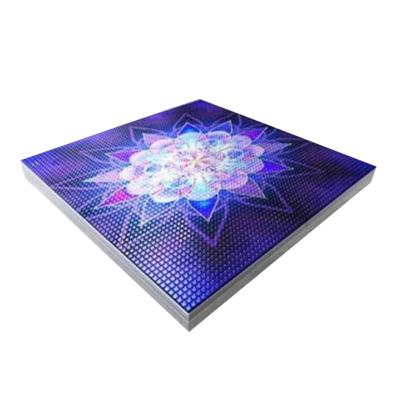 중국 유리 패널 P7.75mm LED RGB 컬러 픽셀 댄스 플로어 LED 화면 비디오 댄스 판매용