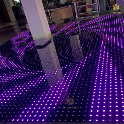 China 14kg Product Weight LED Starlit Dance Floor Panel for Nightclub Event in Bar Wedding for sale