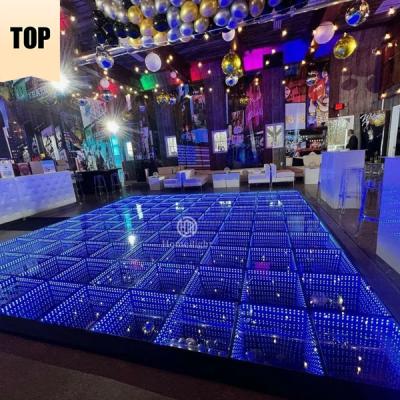 Chine Vente à chaud Rétroviseur 3D interactif 20*20ft LED Lumières de scène pour les fêtes Lumières Dj Fêtes Décoration de Noël sans fil à vendre