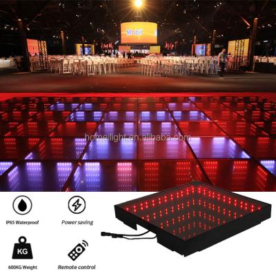 China High Temperature Resistant LED Dance Floor Tiles For Night Club Light Show Rental for sale