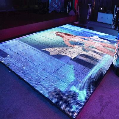 China P7.75mm RGB Color Screen Display LED Lighted Dance Floor For Wedding Party Stage for sale