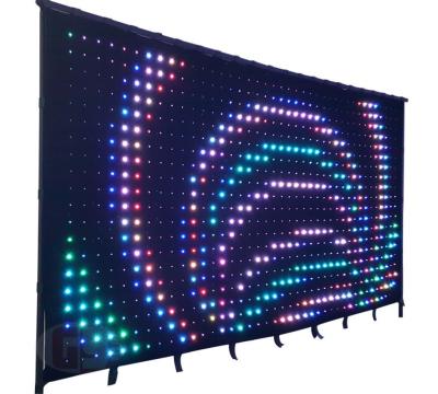 Cina RGB 3 in 1 Color Changeable LED P18cm Video Curtain con telecomando in vendita