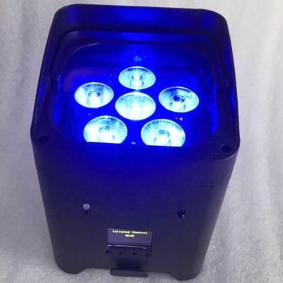 Κίνα Ηλεκτρονικά φώτα DMX 6*18w RGBWA+UV 6in1 Ασύρματο τηλεχειριστήριο Φώτα LED προς πώληση