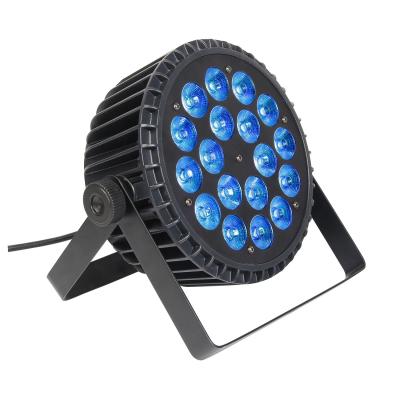 中国 LED PARCAN DMX512 RGBWA ステージアップライトのためのUVプロフェッショナルパーライト 光源 LED 販売のため