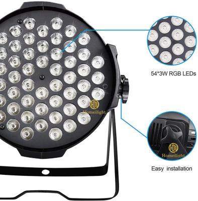 Cina 54x3w LED Par Can Lampade IP65 5600K Con 3in1 RGBW Color Mixing in vendita